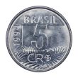 5 Cruzeiros Reais coin (Blue-and-Yellow Macaws)