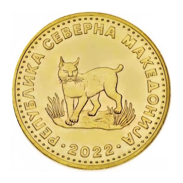5 Denari coin Macedonia
