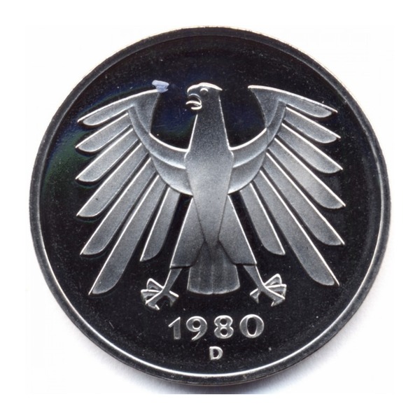 5 Deutsche Marks coin