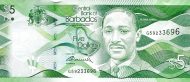 5 Dollars BRB Banknote (2000–2015 Issue) 2013-2018