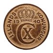 5 Icelandic Aurar coin