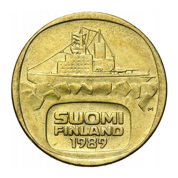 5 markkaa coin Finland (icebreaker ship)