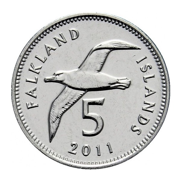 5 pence coin Falkland Islands (reverse)