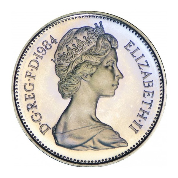 5 Pence Coin Great Britain (Crowned Thistle) Large