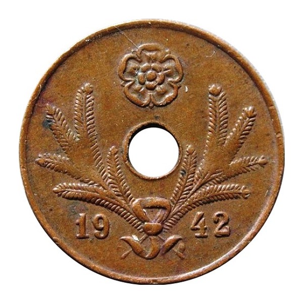 5 pennia coin Finland (copper)