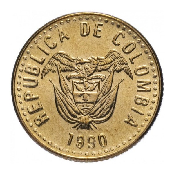 5 Pesos coin Colombia (Policarpa)