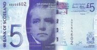 5 Pounds Sterling GBR Banknote (Bank of Scotland Issue) 2007-2011