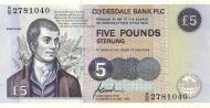 5 Pounds Sterling GBR Banknote (Clydesdale Bank Issue) 1996