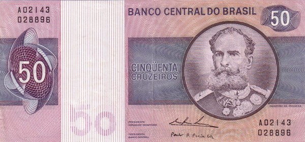 50 Brazilian Cruzeiros Banknote (Deodoro Da Fonseca)