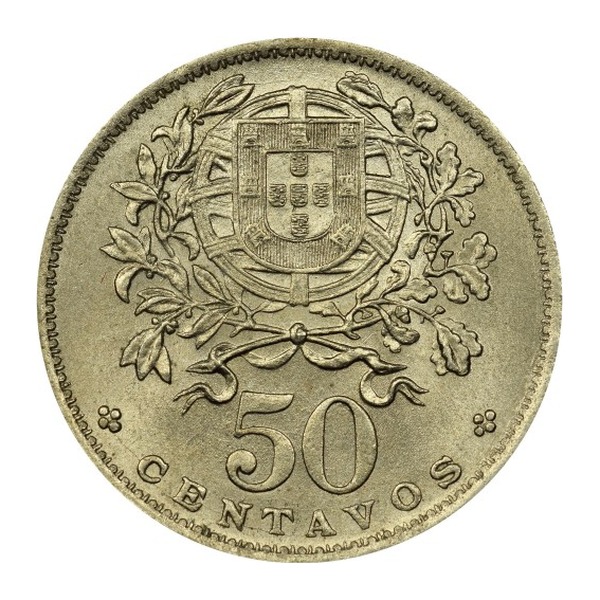 50 Centavos coin Portugal (reverse)