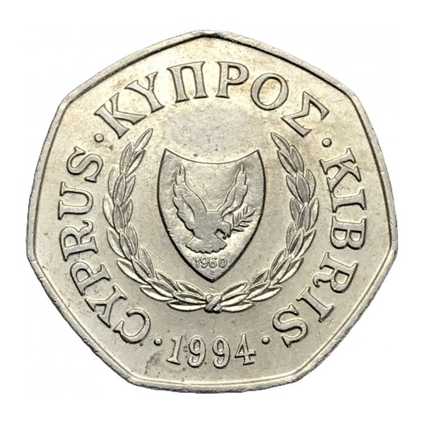 50 cents coin Cyprus