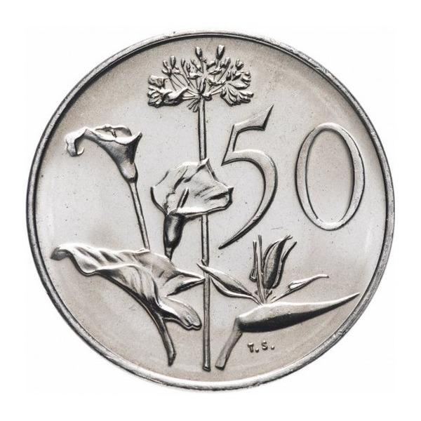 50 cents coin South Africa (large type) (reverse)