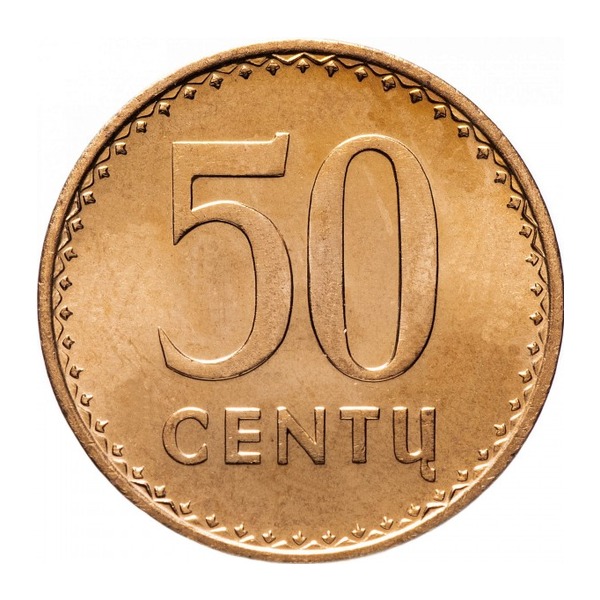 50 Centu coin Lithuania (reverse)