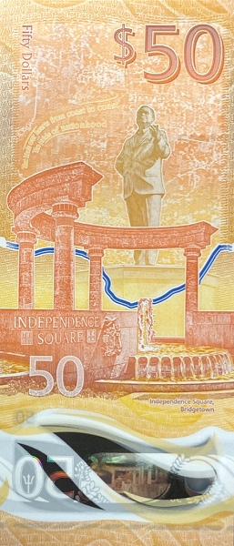 50 Dollars BRB Banknote (Standard Issue) 2022 (reverse)