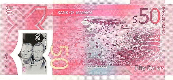 50 Dollars JAM Banknote (Jamaica Banknote) 2022 (reverse)