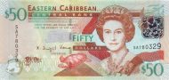 50 Dollars XCD Banknote (2008 'Without Suffix Letters for Member States' Issue) 2008
