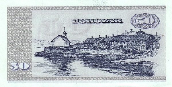 50 Faroese Kronur Banknote (Nolsoyar Pall) (reverse)