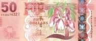 50 Fiji Dollar Banknote (Tagimoucia Flower)