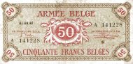 50 Francs Belges / Belgische Frank BEF Banknote (1946 Military Payment Certificates Issue) 1946