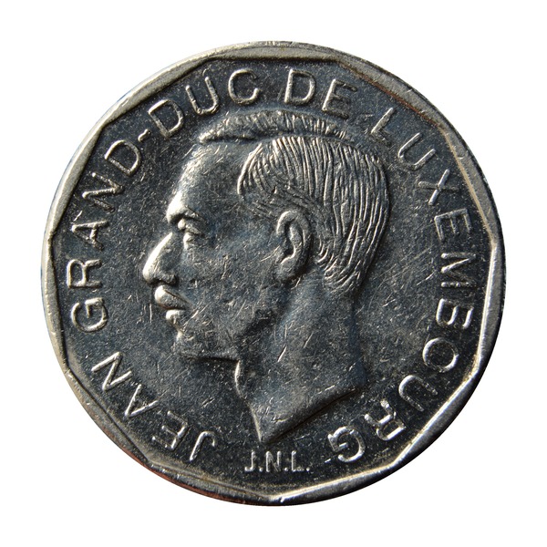 50 Francs coin (Grand Duke Jean, Nickel)