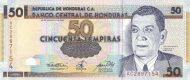 50 Honduran Lempira Banknote (Juan Manuel Galvez)
