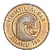 50 Icelandic Aurar coin