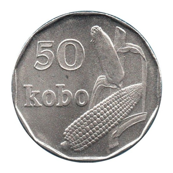 50 Kobo coin Nigeria (reverse)