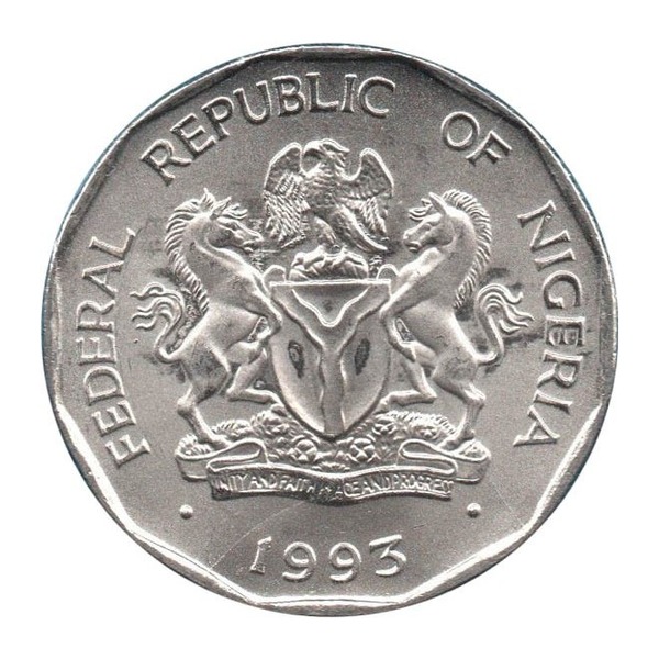 50 Kobo coin Nigeria
