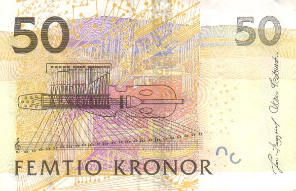 50 Kronor SWE Banknote (Sveriges Riksbank Issue) 2004-2011 (reverse)