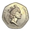 50 Pence coin Gibraltar