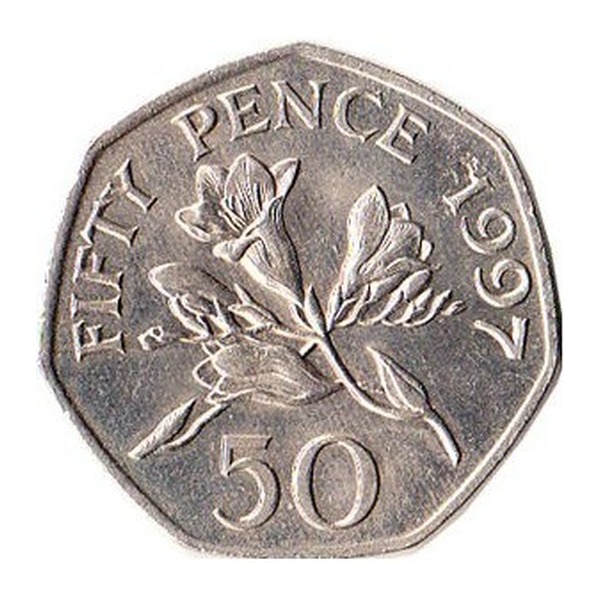 50 Pence coin Guernsey (reverse)