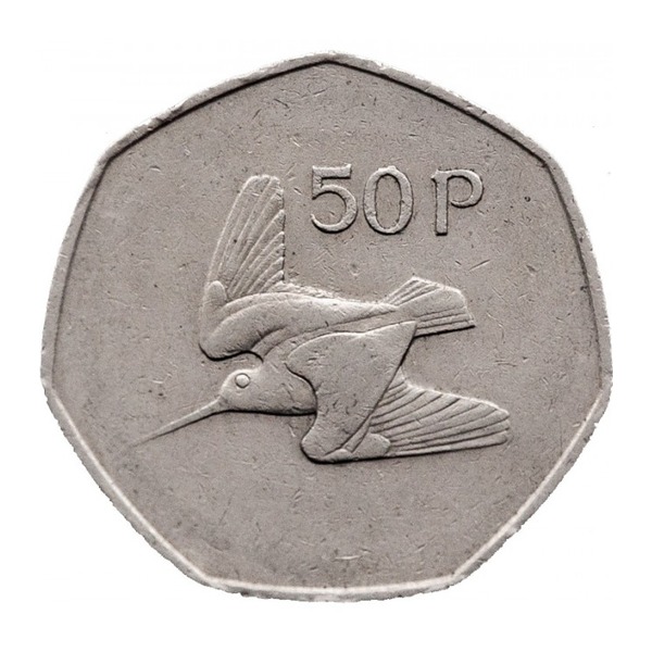 50 Pence coin Ireland (reverse)