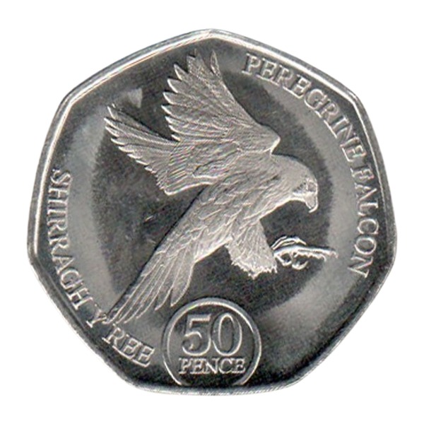 50 Pence coin Isle of Man (reverse)