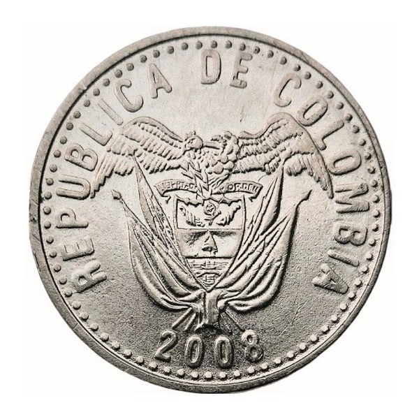50 Pesos coin Colombia (National Constitution)