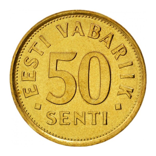 50 Senti coin Estonia (reverse)