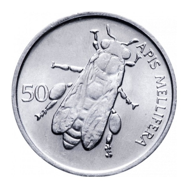 50 Stotinov coin Slovenia (reverse)