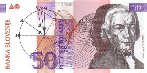 50 Tolarjev SVN Banknote (Standard Circulation) 1992