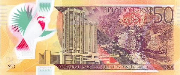 50 Trinidad And Tobago Dollars Banknote (Polymer 2015 Series) (reverse)