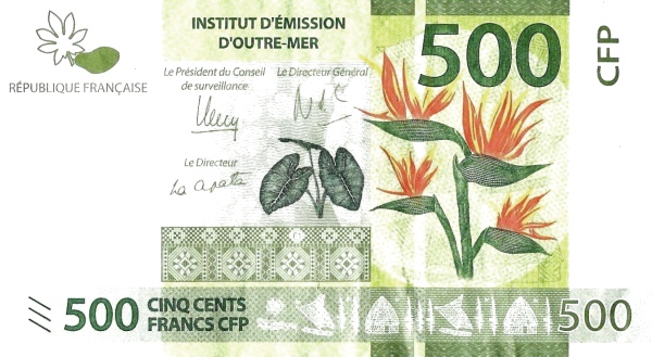 500 Cfp Francs Banknote (Series 2014)
