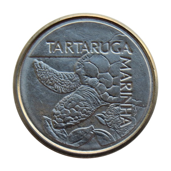 500 Cruzeiros coin (Loggerhead Sea Turtle) (reverse)