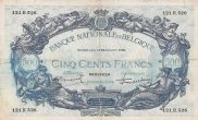 500 Francs / Frank BEF Banknote (Pre-World War I Issue) 1910-1925