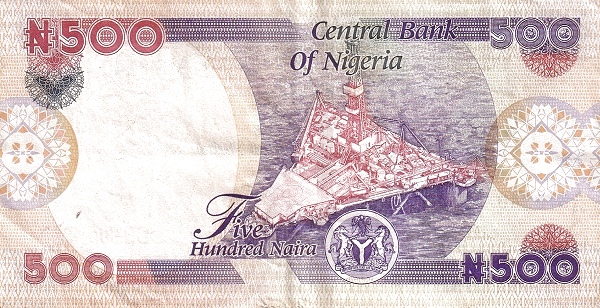 500 Nigerian Naira Banknote (Nnamdi Azikiwe) (reverse)