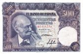 500 Pesetas ESP Banknote (Banco de España (Madrid Issue)) 1951