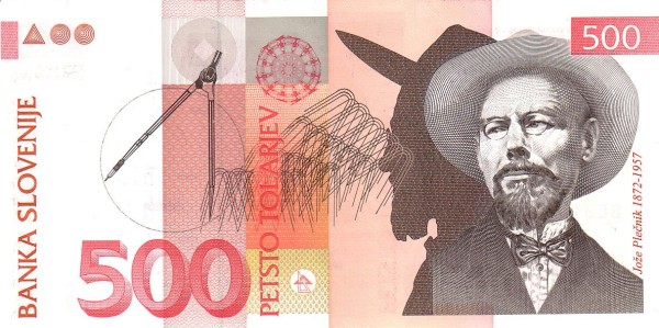 500 Tolarjev SVN Banknote (Standard Circulation) 1992-2005