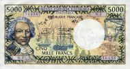 5000 Cfp Francs Banknote (Bougainville Despointes)