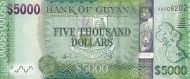 5000 Guyanese Dollar Banknote (2013 Mountains)