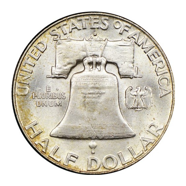Benjamin Franklin Half Dollar Coin (reverse)