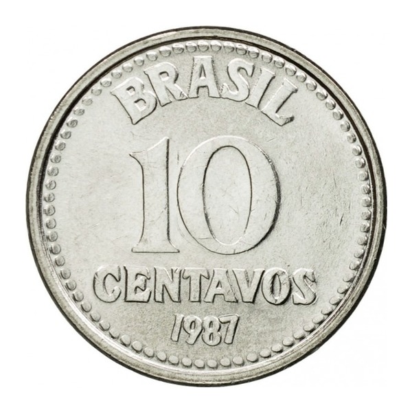 Brazil 10 Centavos coin first series (reverse)