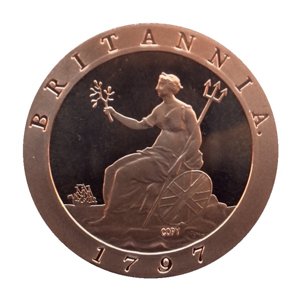 British Cartwheel Penny (George III) Issued 1797 (reverse)