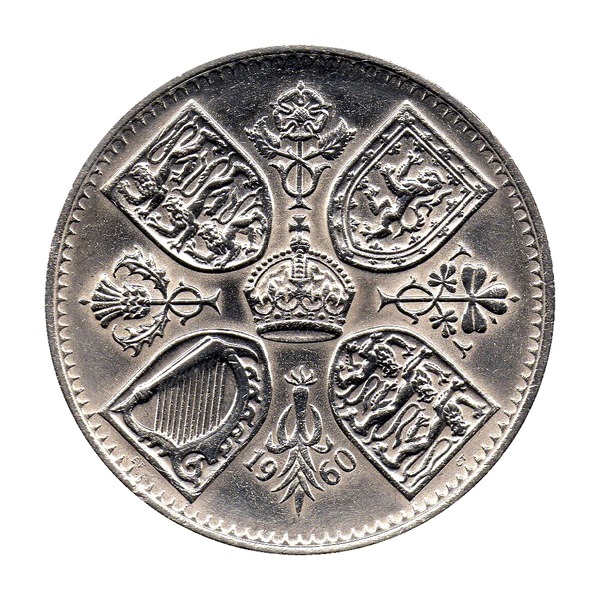 British Crown Coin (New York Exhibition) Issued 1960 (reverse)